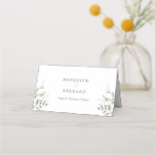 ボタニエレガントカル結婚折り畳み プレイスカード (裏面)