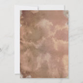 ボタニエレガントカル自然、トーンウォーター結婚カラー 招待状 (裏面)