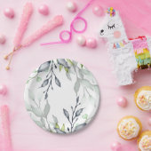 ボタニエレガントック結婚ス ペーパープレート (パーティー)