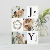 ボタニカエレガントフォトコラージュ | ジョイ・クリスマス シーズンカード (スタンド正面)