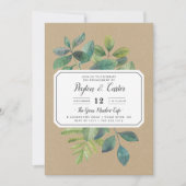 ボタニカクラフト婚約パーティ招待状 招待状 (正面)