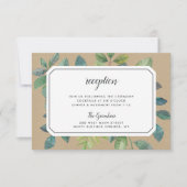 ボタニカクラフト披露宴エンクロージャカード 招待状 (正面)
