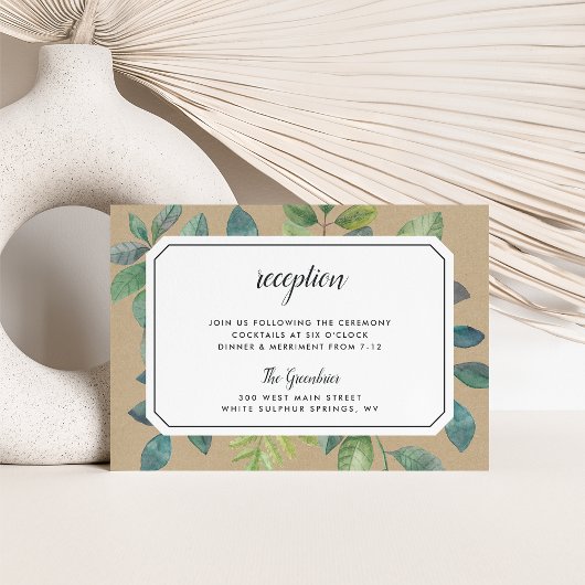 ボタニカクラフト披露宴エンクロージャカード 招待状