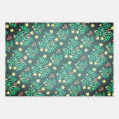 ボタニカクリスマスモダントナカイ ラッピングペーパーシート (正面3)