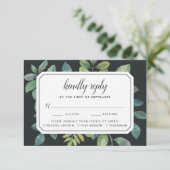 ボタニカナイトRSVPカードと食事の選択 出欠カード (スタンド正面)