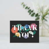 ボタニカラフルック結婚の感謝ポストカードV01 ポストカード (スタンド正面)