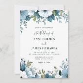 ボタニカルお洒落春ガーデンパーティー結婚ズ 招待状 (正面)