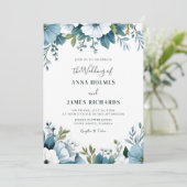 ボタニカルお洒落春ガーデンパーティー結婚ズ 招待状 (スタンド正面)