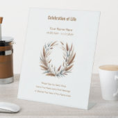 ボタニカルお願いゲストブックペデスタルサイン 台座サイン (インサイチュ)