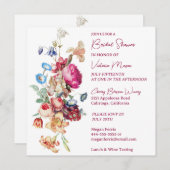 ボタニカルかわいらしブライダルシャワー招待状 招待状 (正面/裏面)