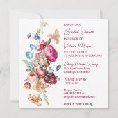 ボタニカルかわいらしブライダルシャワー招待状 招待状 (正面)