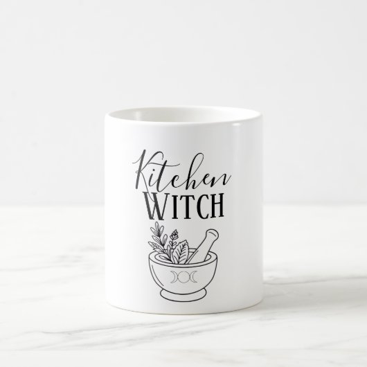 ボタニカルすり鉢と乳鉢 キッチンウィッチ コーヒーマグカップ (中央)