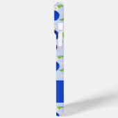 ボタニカルなプルムコレクション ブルー Case-Mate iPhoneケース (裏面 / 左)