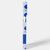 ボタニカルなプルムコレクション ブルー Case-Mate iPhoneケース (裏面 / 右)