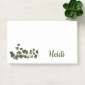 ボタニカルアイビーつる植物モノグラム ポストイット (オフィス)