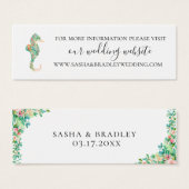 ボタニカルアイランドシーホース結婚のウェブサイト (正面&裏面)