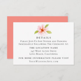 ボタニカルアイランドフラワー結婚ズ詳細 招待状