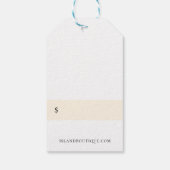 ボタニカルアイランドフローラパイナップルプライスラベル ギフトタグ (裏面)