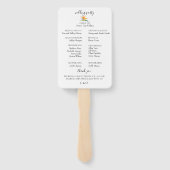 ボタニカルアイランドリーフ結婚式 プログラム ハンドファン (裏面)