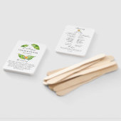 ボタニカルアイランドリーフ結婚式 プログラム ハンドファン (組立なし)