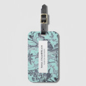 ボタニカルアクアチノイスリーカスタムラゲッジタグ ラゲッジタグ (正面縦)
