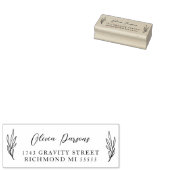 ボタニカルアドレスデザイン ラバースタンプ (押印)