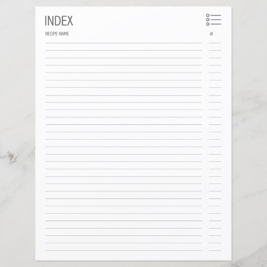 ボタニカルアネモンレシピディバイダー/インデックス (裏面)