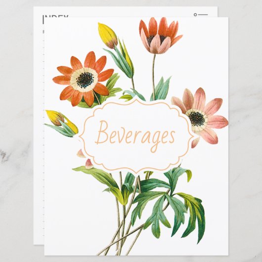 ボタニカルアネモンレシピディバイダー/インデックス (正面/裏面)