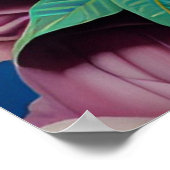 ボタニカルアフリカンプリンセスポートレート ポスター (角)