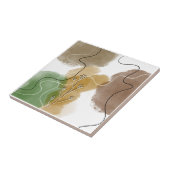 ボタニカルアブトラクト地球トーン タイル (側面)