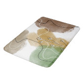 ボタニカルアブトラクト地球トーン バスマット (アングル)