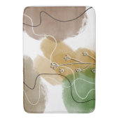 ボタニカルアブトラクト地球トーン バスマット (正面縦)