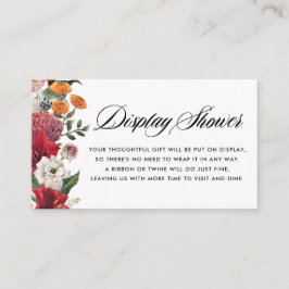 ボタニカルアマリリスとMumsフローラディスプレイシャワー エンクロージャーカード