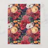 ボタニカルアマリリスブライダルブランチ招待状 (裏面)