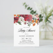ボタニカルアマリリスベビーシャワー招待状 (スタンド正面)