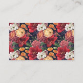 ボタニカルアマリリス赤ちゃんシャワー予約リクエスト エンクロージャーカード (裏面)