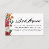 ボタニカルアマリリス赤ちゃんシャワー予約リクエスト エンクロージャーカード (正面)