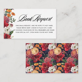 ボタニカルアマリリス赤ちゃんシャワー予約リクエスト エンクロージャーカード