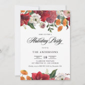 ボタニカルアマリリス&ムスホリデーパーティー 招待状 (正面)