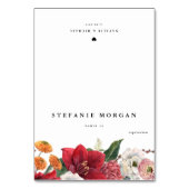 ボタニカルアマリ結婚リスの食事の選択座席表 テーブルナンバー (正面)