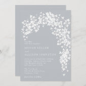 ボタニカルアーチ澄ん結婚式招待状 シーズンカード (正面/裏面)