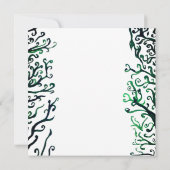 ボタニカルアート結婚式招待状 招待状 (裏面)