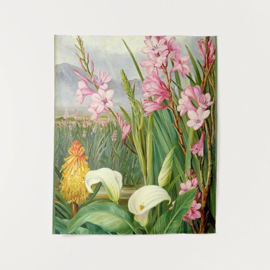 ボタニカルアート：美しいの沼 タペストリー (正面)