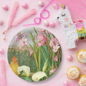 ボタニカルアート：美しいの沼 ペーパープレート (パーティー)