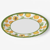 ボタニカルイエローアプリコット紙プレート ペーパープレート (アングル)