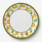 ボタニカルイエローアプリコット紙プレート ペーパープレート (正面)