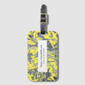 ボタニカルイエローチャイノエリーカスタムラゲージタグ ラゲッジタグ (正面縦)