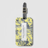ボタニカルイエローチャイノエリーカスタムラゲージタグ ラゲッジタグ (正面縦)
