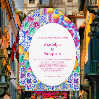 ボタニカルイエローレモン庭園の結婚式招待状 招待状