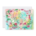 ボタニカルイエロー&ピンク春フローラ花